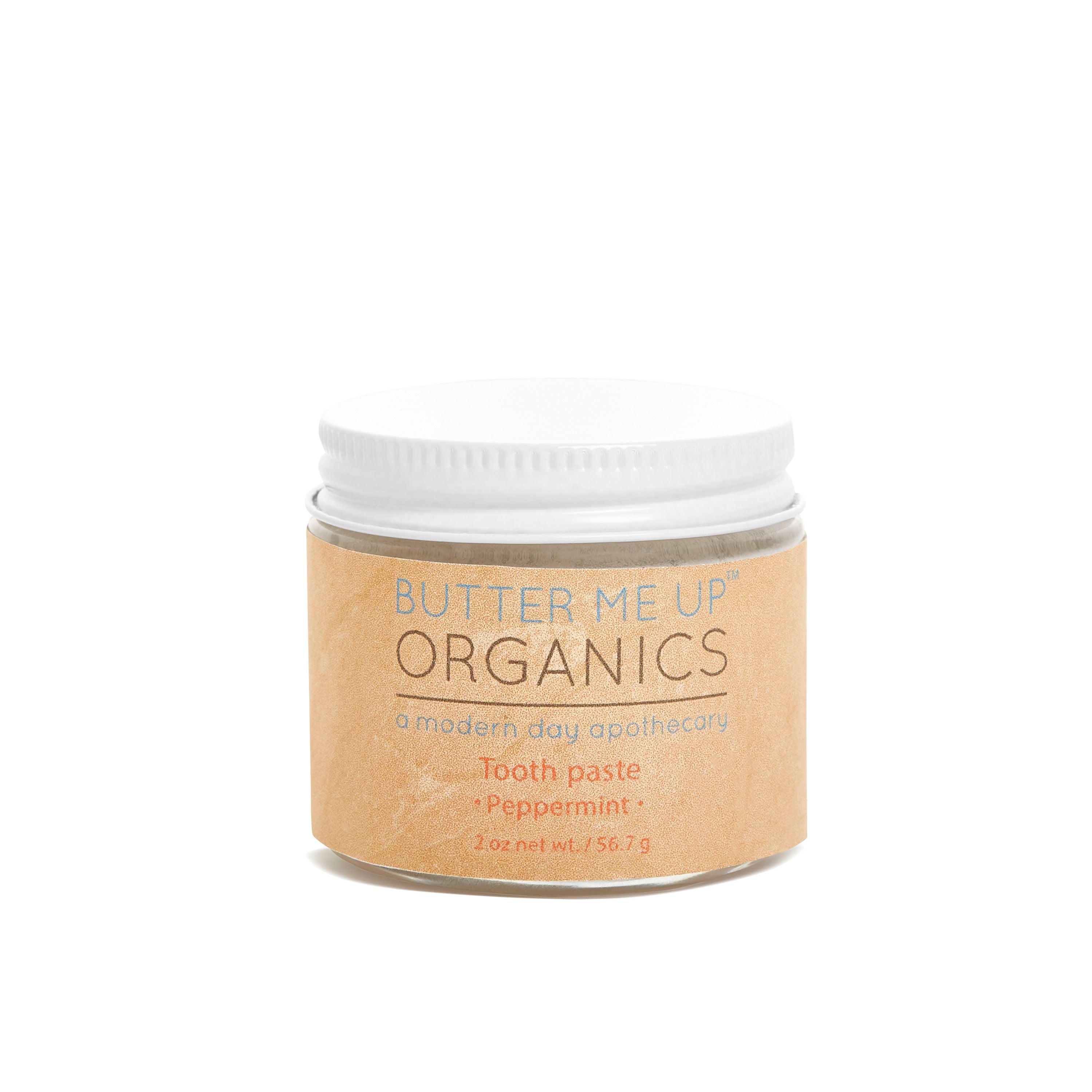 All Natural Organic Whitening Toothpaste / Remineralizing Toothpaste by Butter Me Up Organics