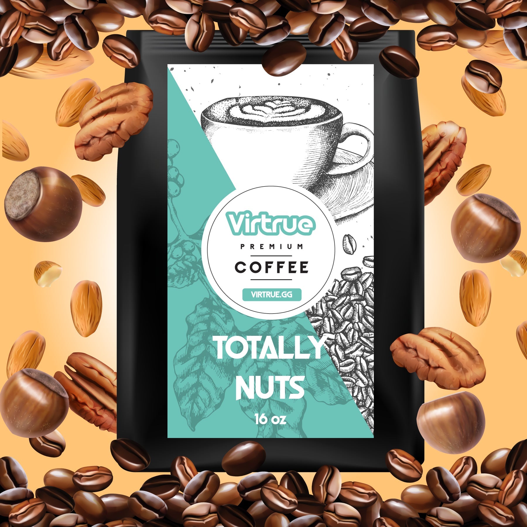 Totally Nuts Flavored Coffee – 16oz | Virtrue Premium by Virtrue