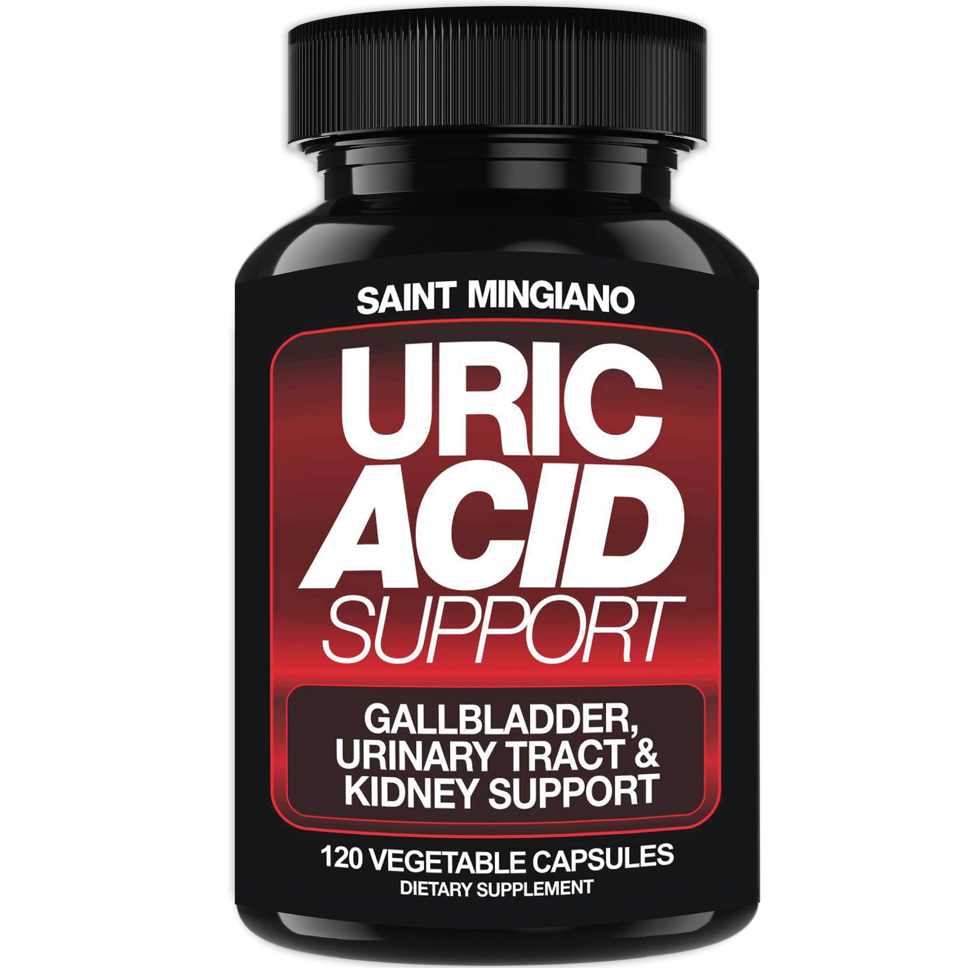 Uric Acid Support -120 Capsules - Supports Kidney Cleanse Detox & Repair, Gallbladder & Urinary Tract Issues by Saint Mingiano - Supplements & Wellness Dedicated to Holistic Health