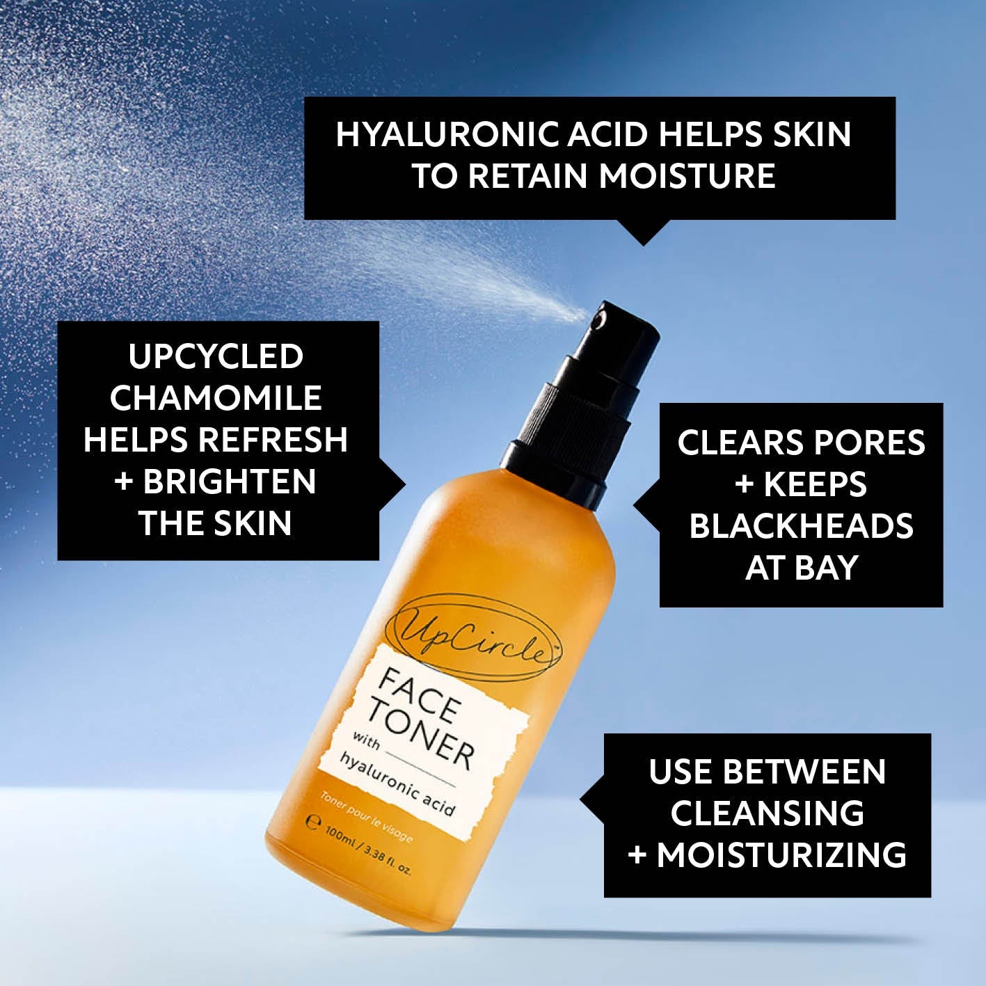 Face Toner with Hyaluronic Acid by UpCircle