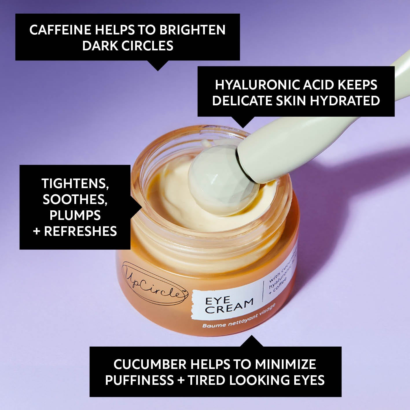 Eye Cream with Hyaluronic Acid & Coffee by UpCircle