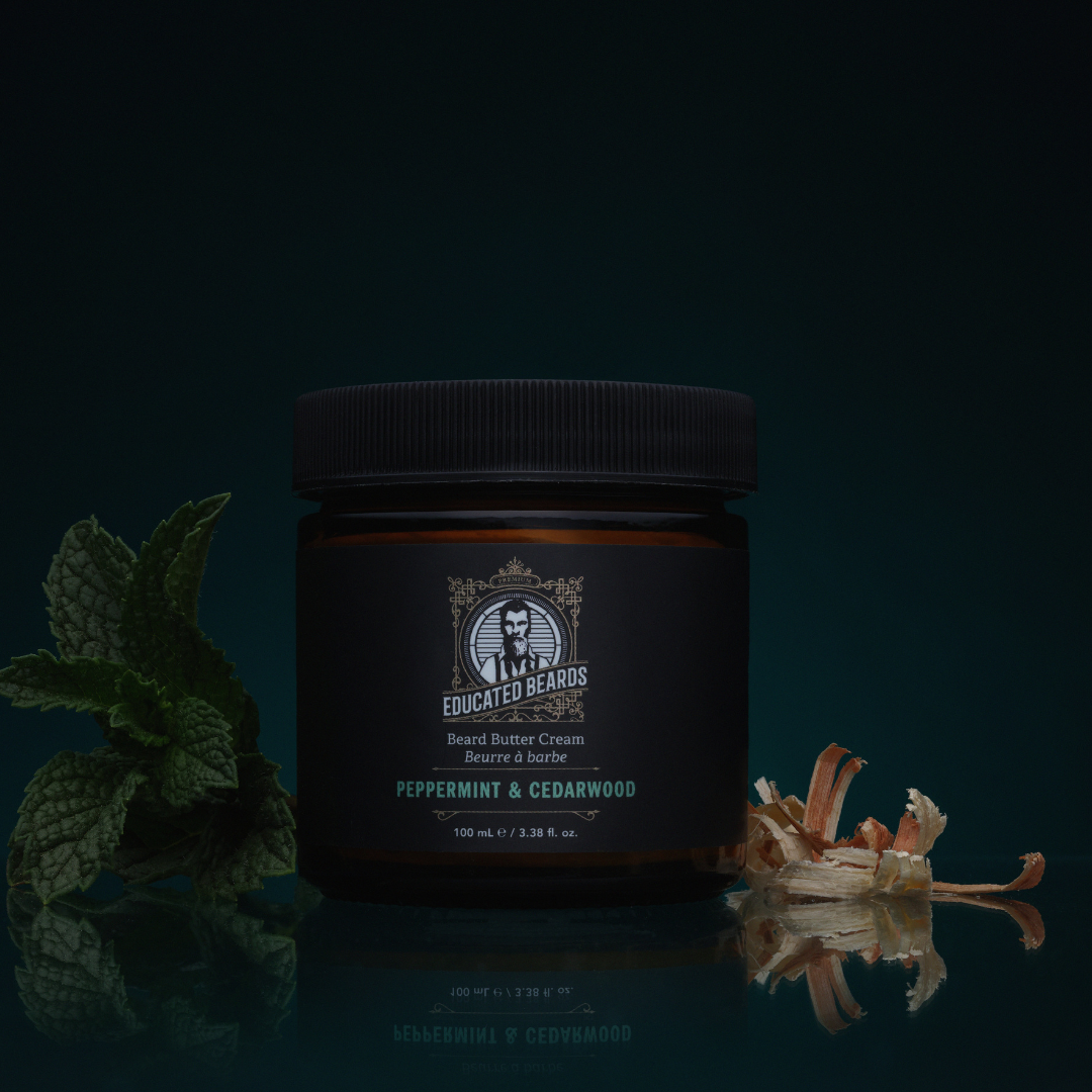 Educated Beards Peppermint & Cedarwood Beard Butter Cream 100ml by Pasteur Pharmacy
