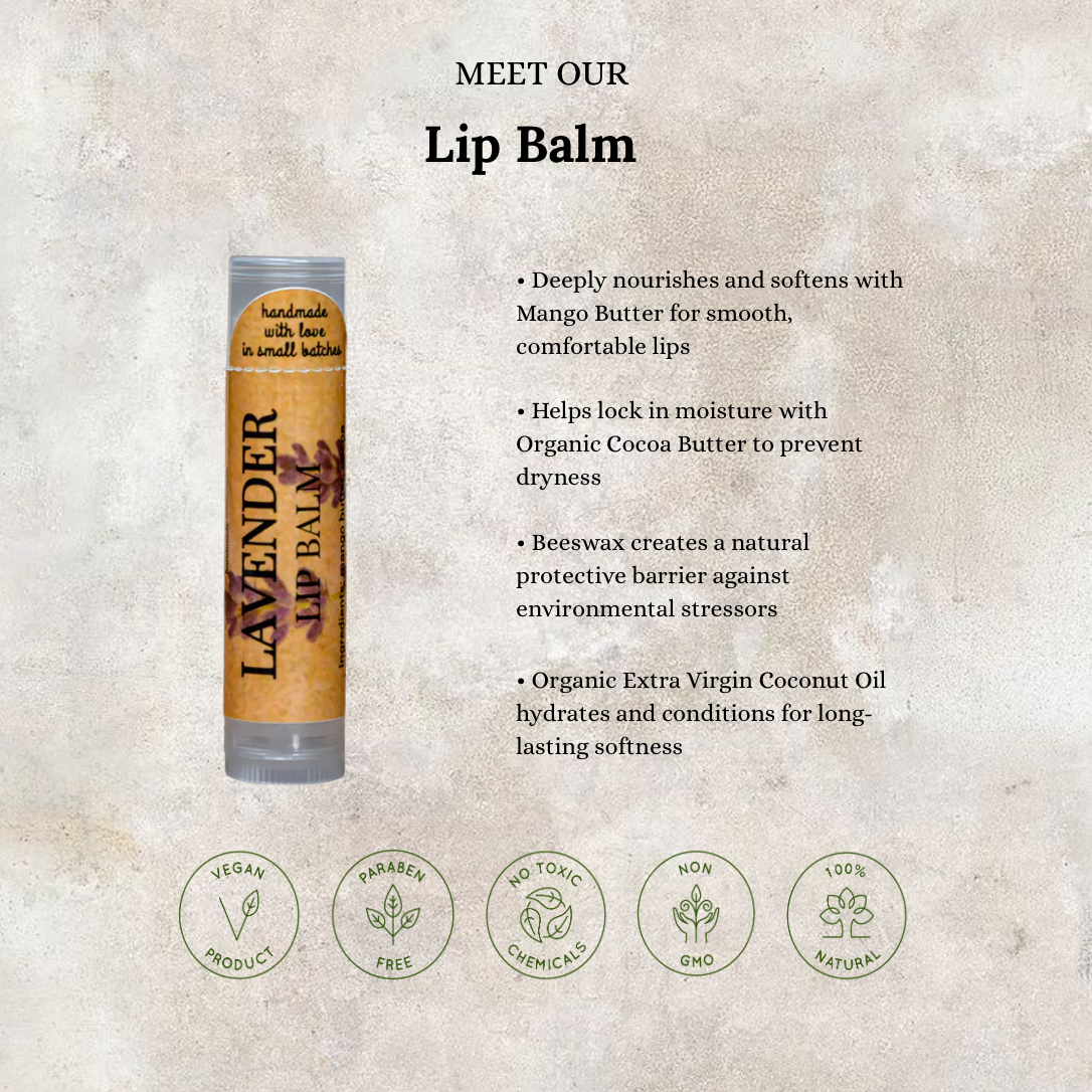 Lip Balm | Made with Cocoa & Mango Butter by MION Artisan Soap Co.