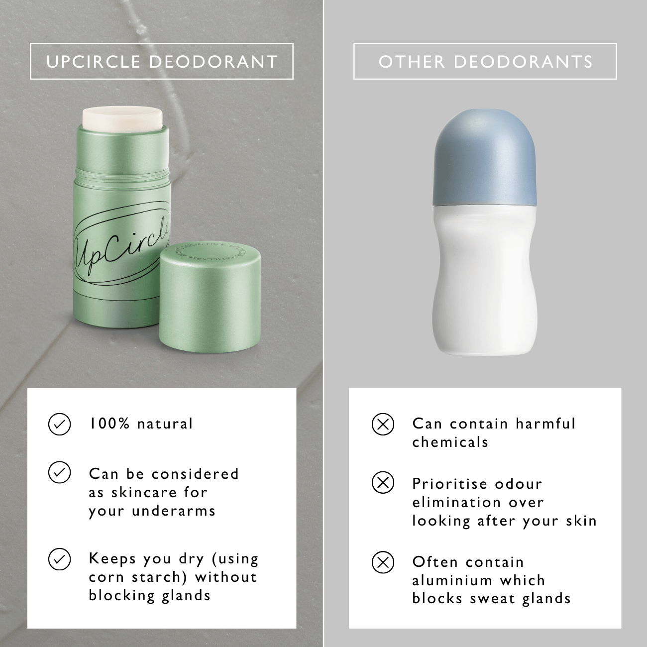 Refillable Deodorant with Macadamia + Bergamot by UpCircle