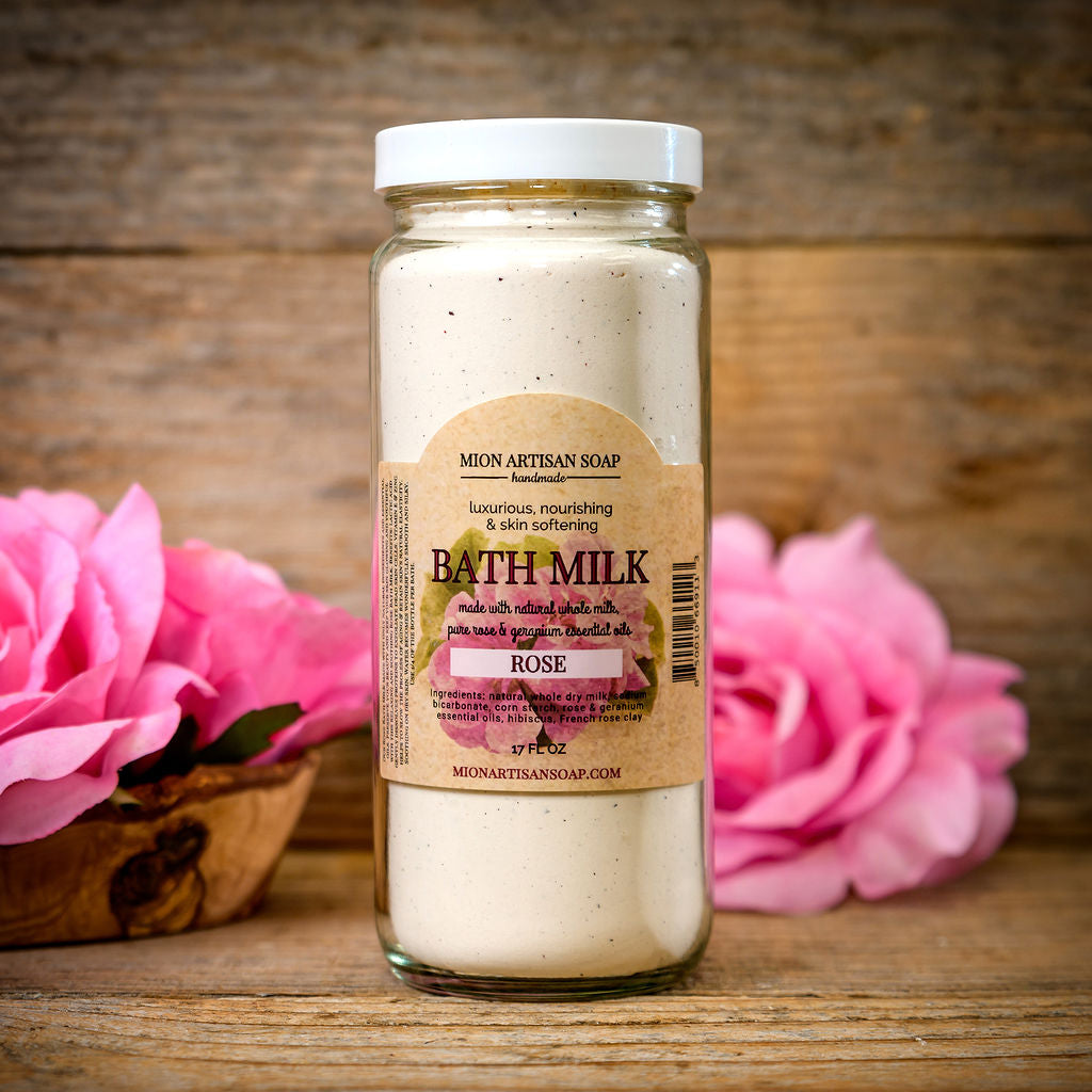 Rose Bath Milk | Nourishing, Hydrating, Calming, Rejuvenating by MION Artisan Soap Co.