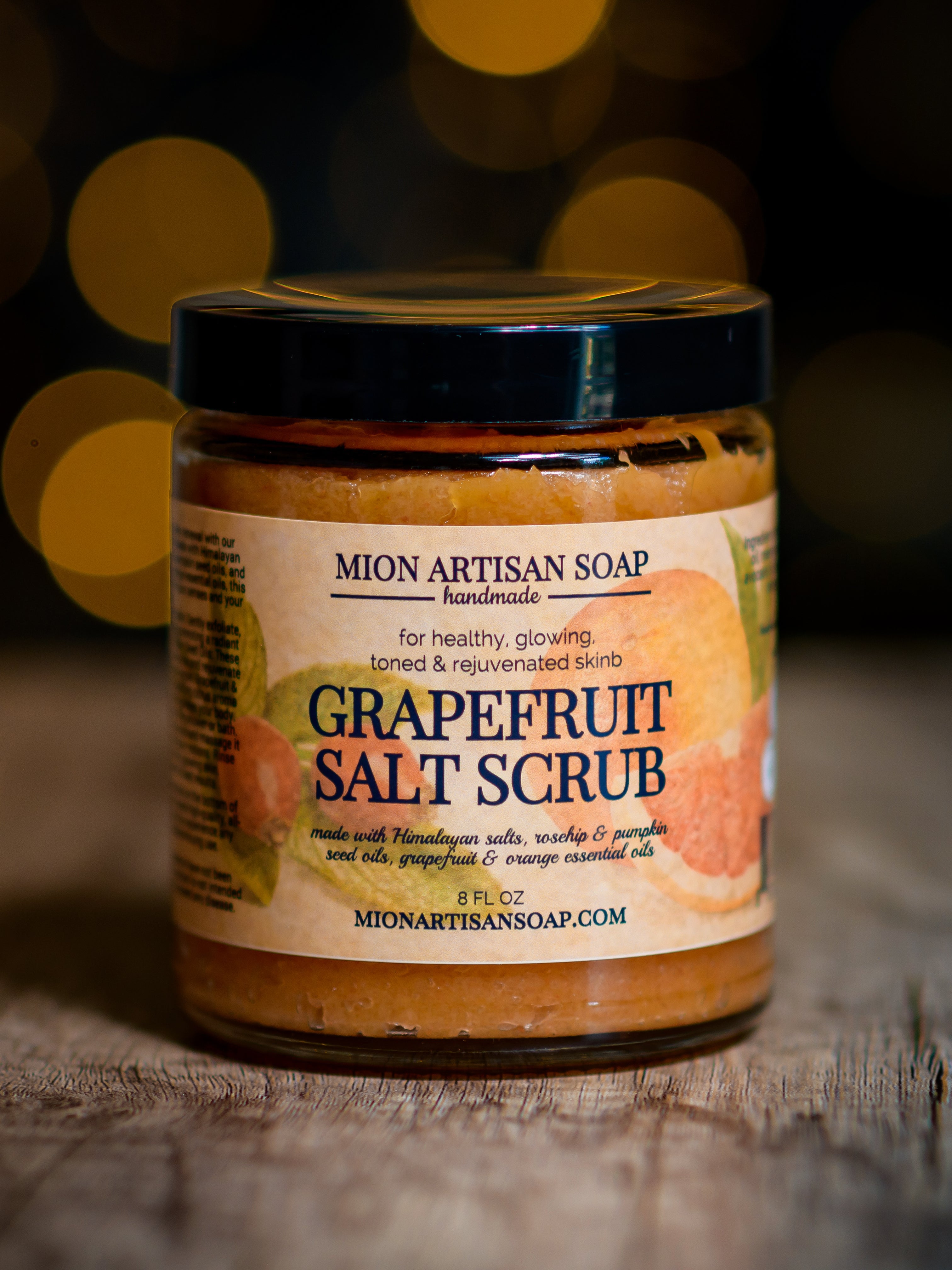 Himalayan Salt Grapefruit Scrub | Coarse by MION Artisan Soap Co.