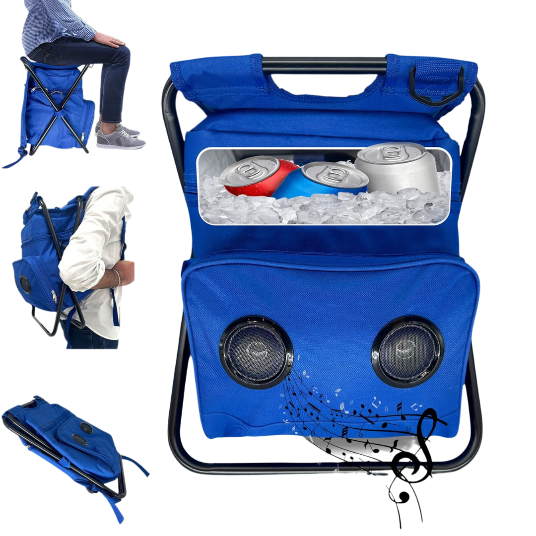 Wireless Speaker Cooler Chair Backpack (Portable) by Farmacias Savia