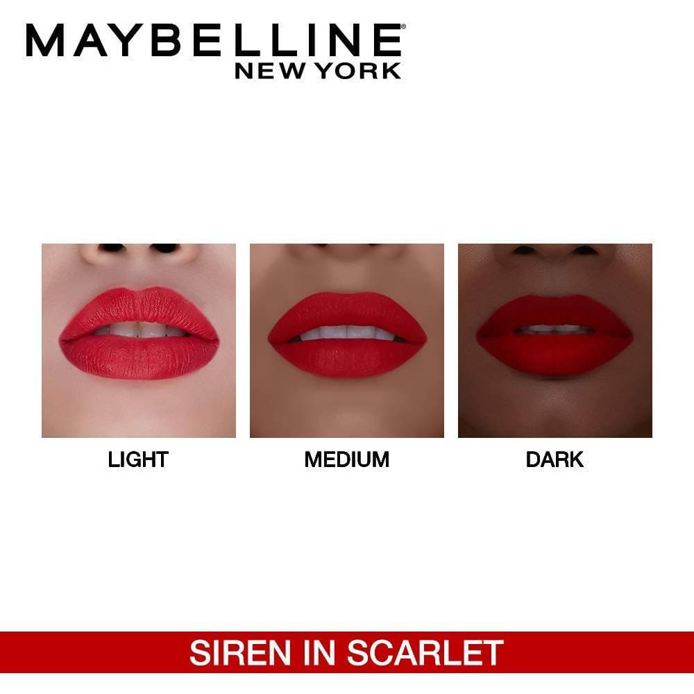 Maybelline New York Color Sensational Creamy Matte Lipstick / 690 Siren in Scarlet by Dista