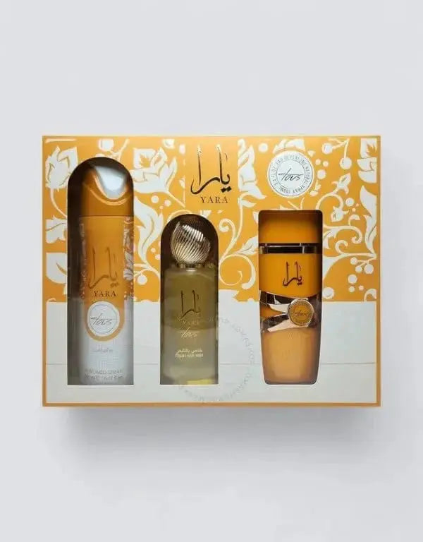 Yara Tous By Lattafa For Women 3Pcs Set EDP Spray by perfumesandrea