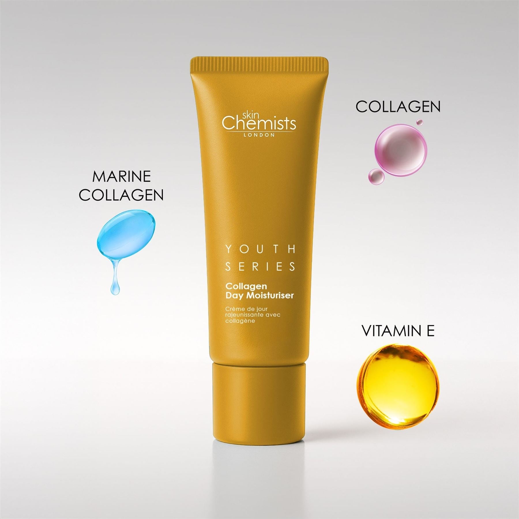1% Collagen Day Moisturiser 50ml (Vegan) by skinChemists US