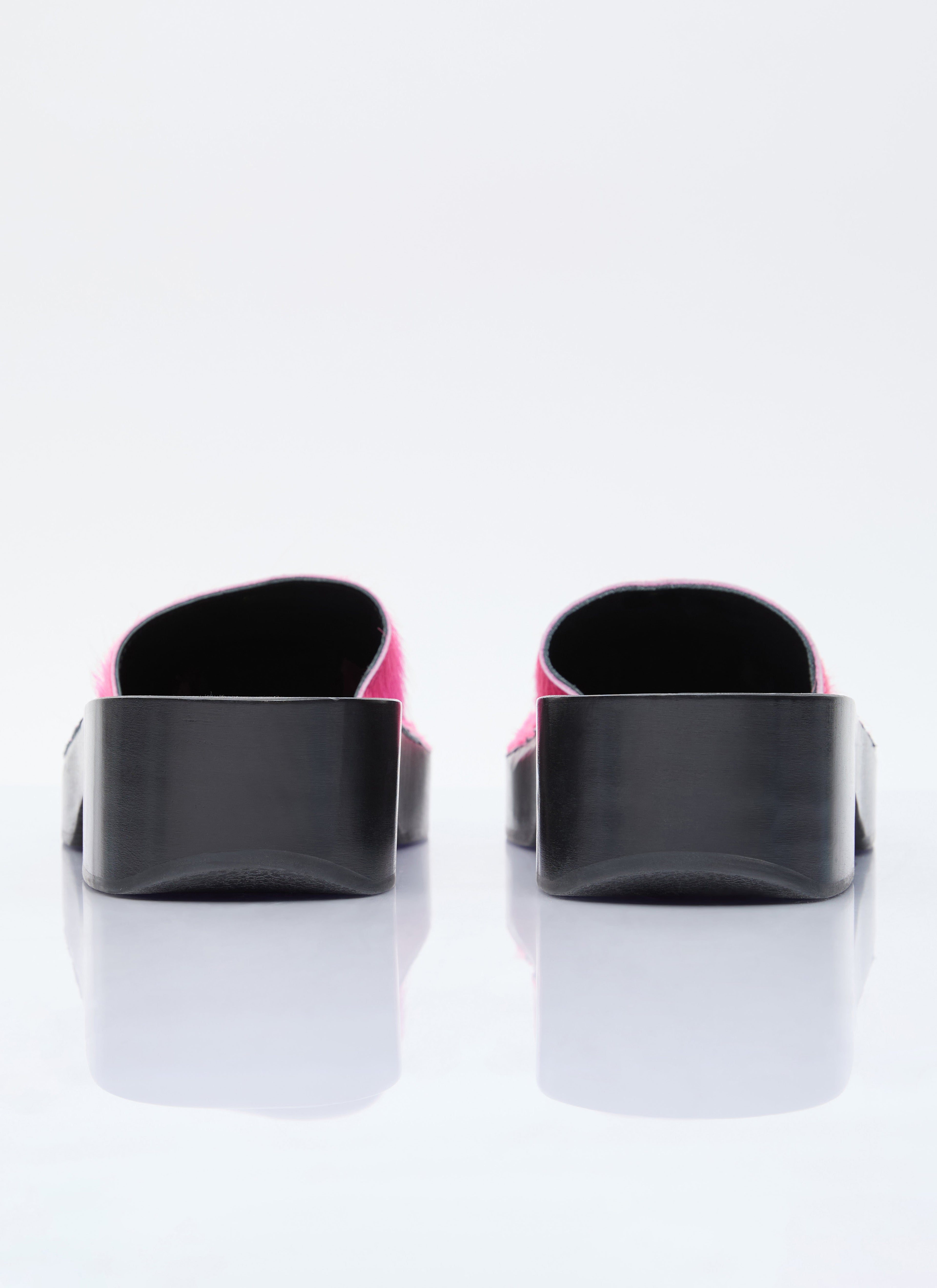 Acne Studios Women Hairy Wood Clogs by Luosophy