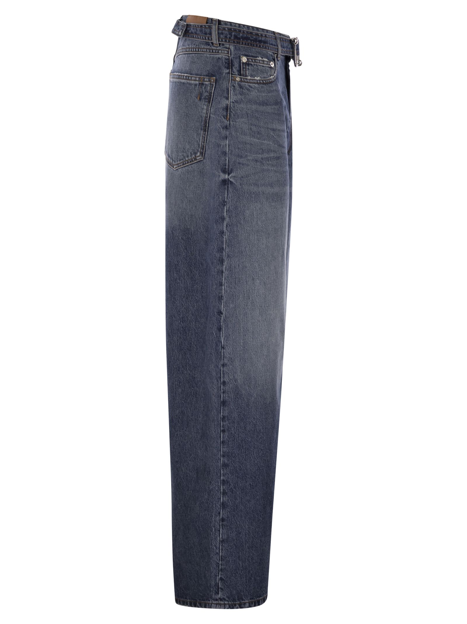 Sportmax Women Procida - Low-Waisted Oversize Denim Trousers by Luosophy