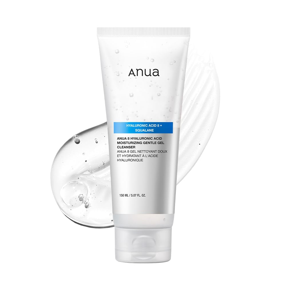 Moisturizing Gentle Gel Cleanser, Hyaluronic Acid, Squalane, Ceramide, Foaming Facial Korean Cleanser, Ph Balance, Daily Hydrating Face Wash, Korean Skincare (150Ml/5.07Fl Oz.) by Korean Skin Care