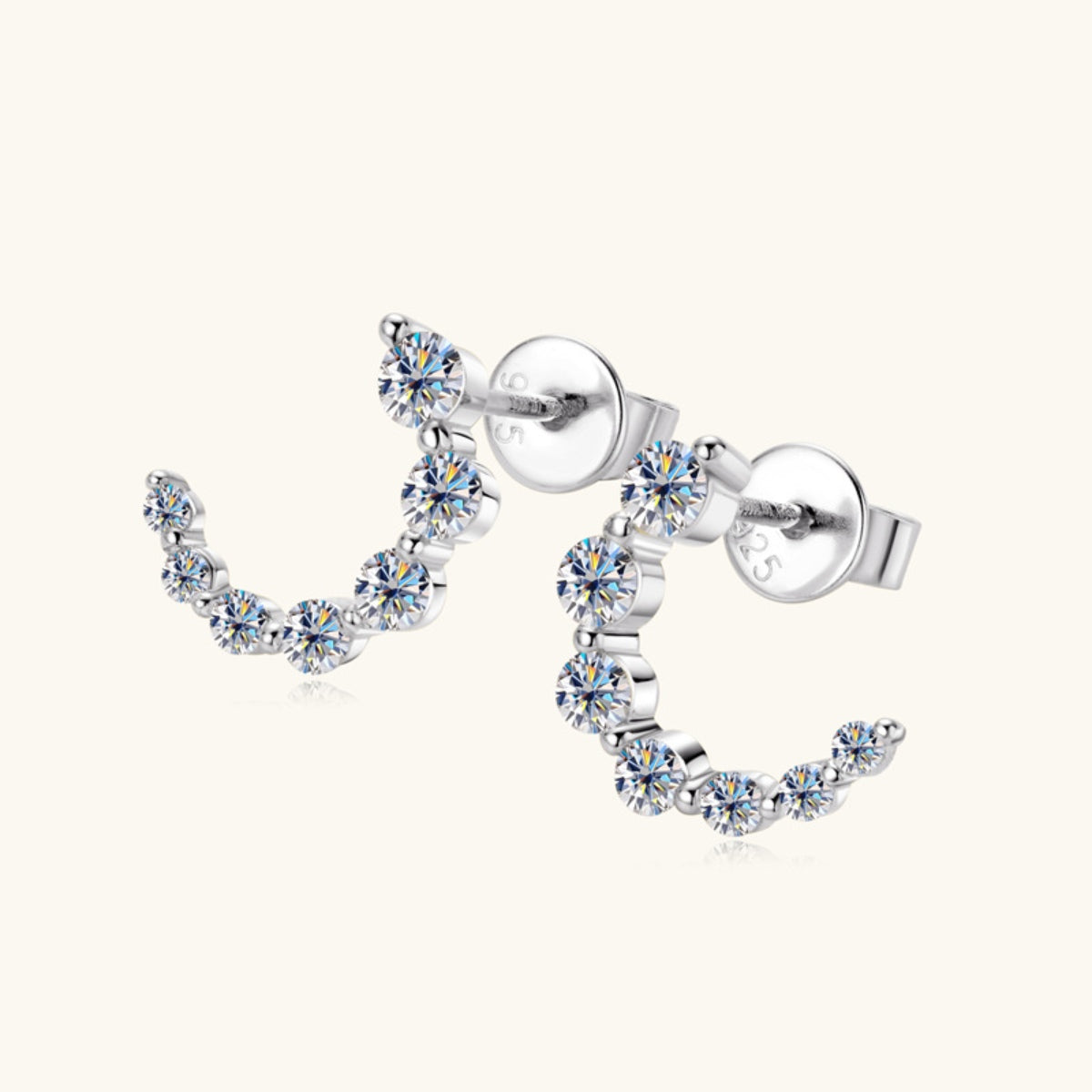 Pure Sterling Silver Inlaid Sparkala™ Stud Earrings by Sparkala