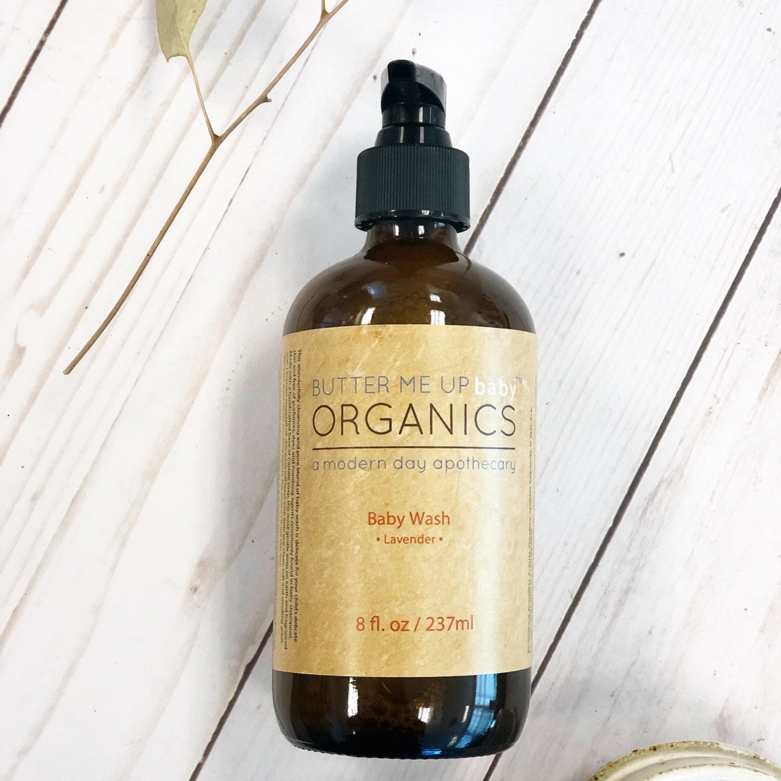 Organic Baby Wash Gentle Lavender Safe Non-GMO by Butter Me Up Organics