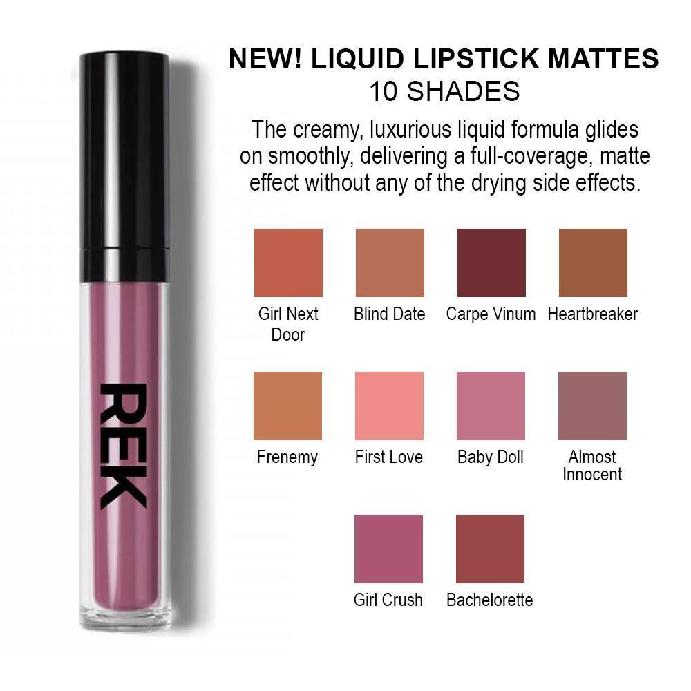 Liquid Matte Lipstick – Longwear Soft-Matte Finish by REK Cosmetics