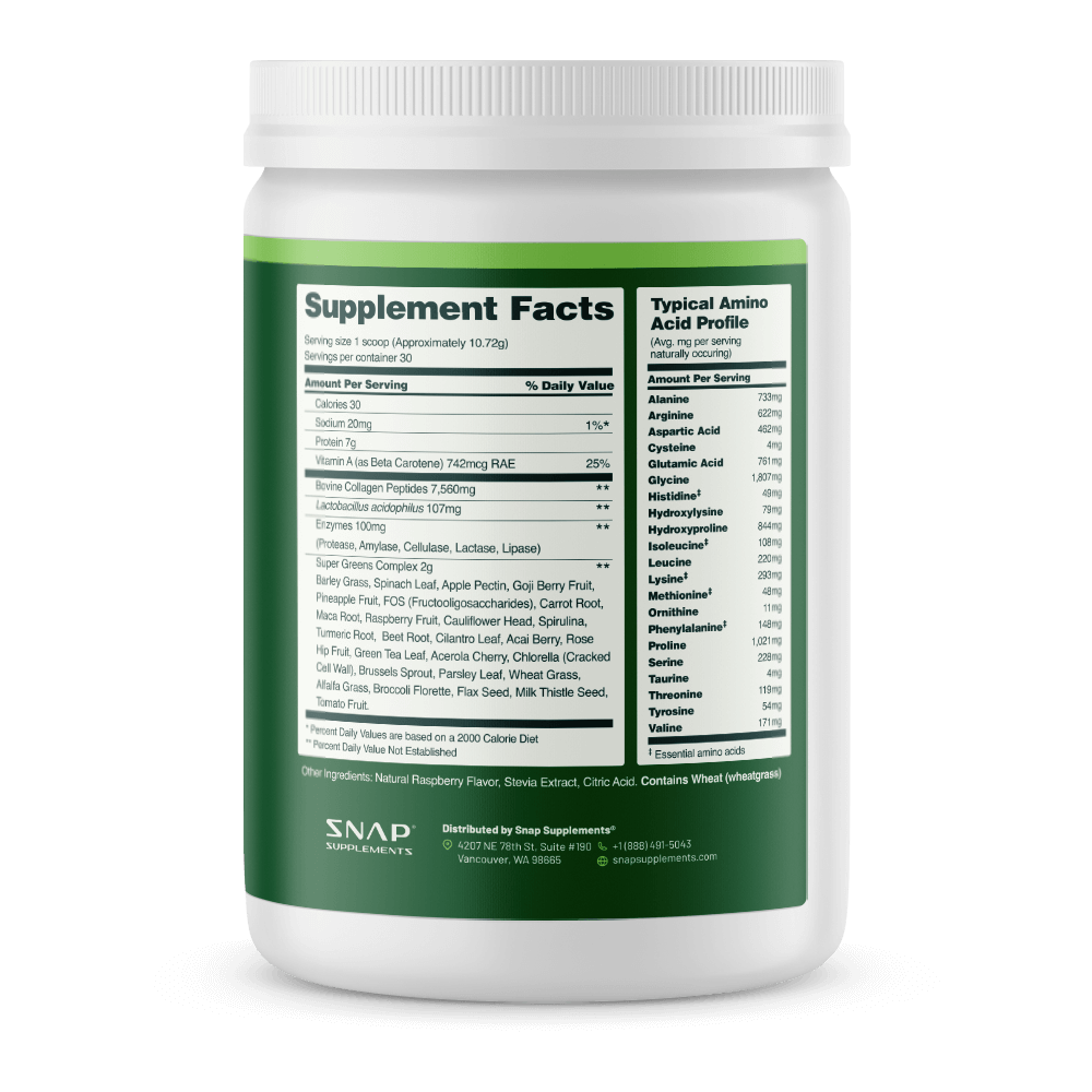 Collagen & Greens by Snap Supplements