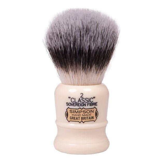 Simpson Classic 2 Sovereign Grade Synthetic Fibre Shaving Brush by Pasteur Pharmacy