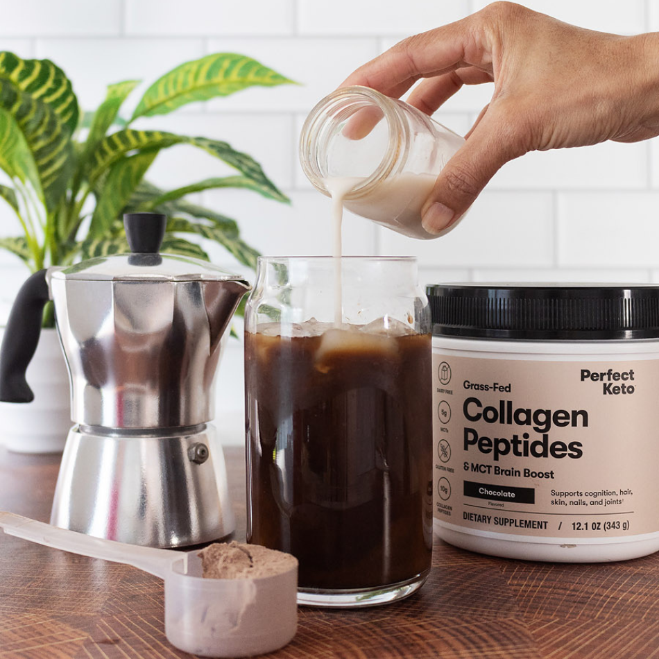 Grass-Fed Collagen Peptides & MCT Brain Boost by Perfect Keto