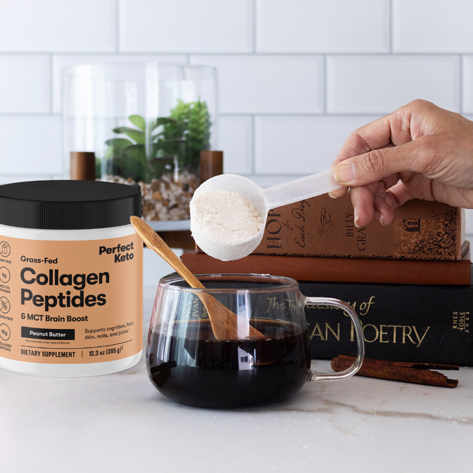 Grass-Fed Collagen Peptides & MCT Brain Boost by Perfect Keto