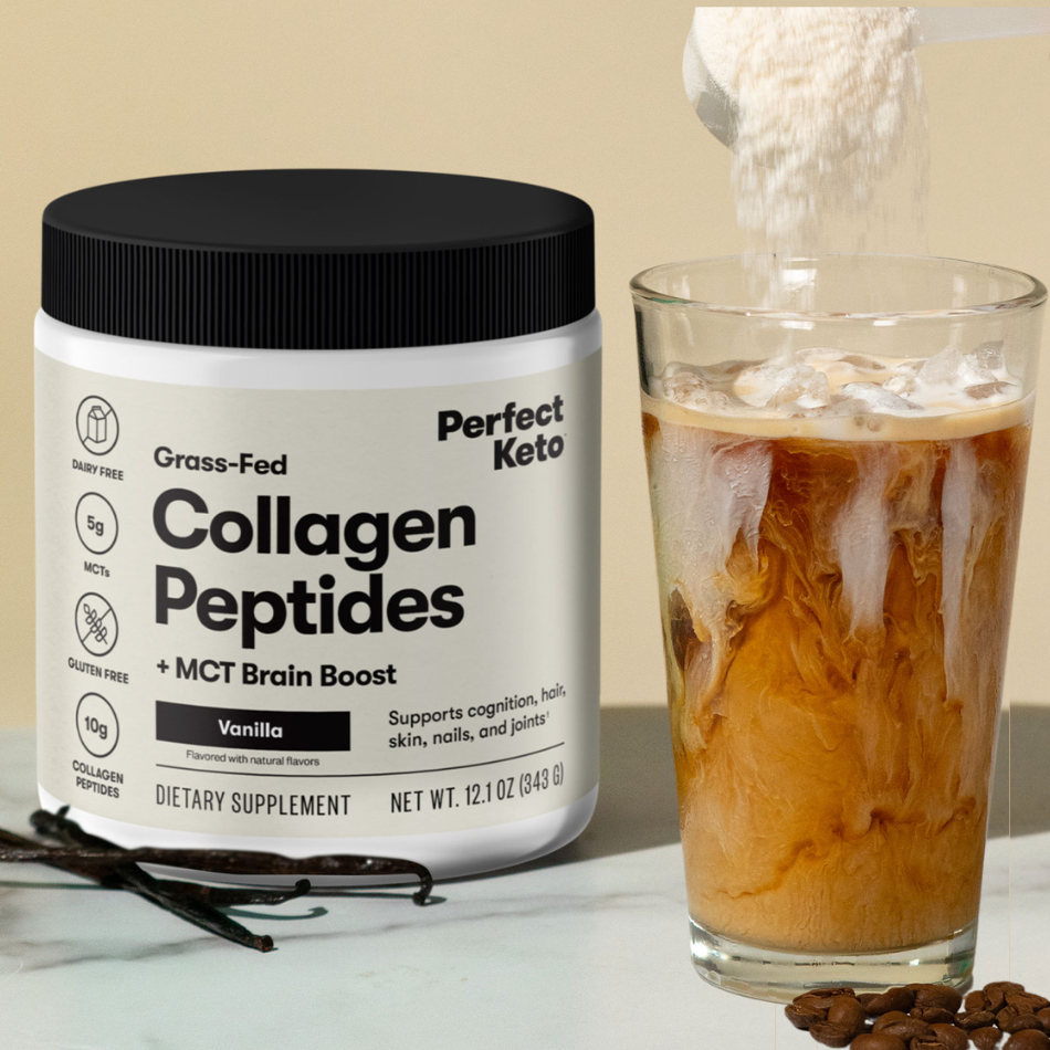 Grass-Fed Collagen Peptides & MCT Brain Boost by Perfect Keto