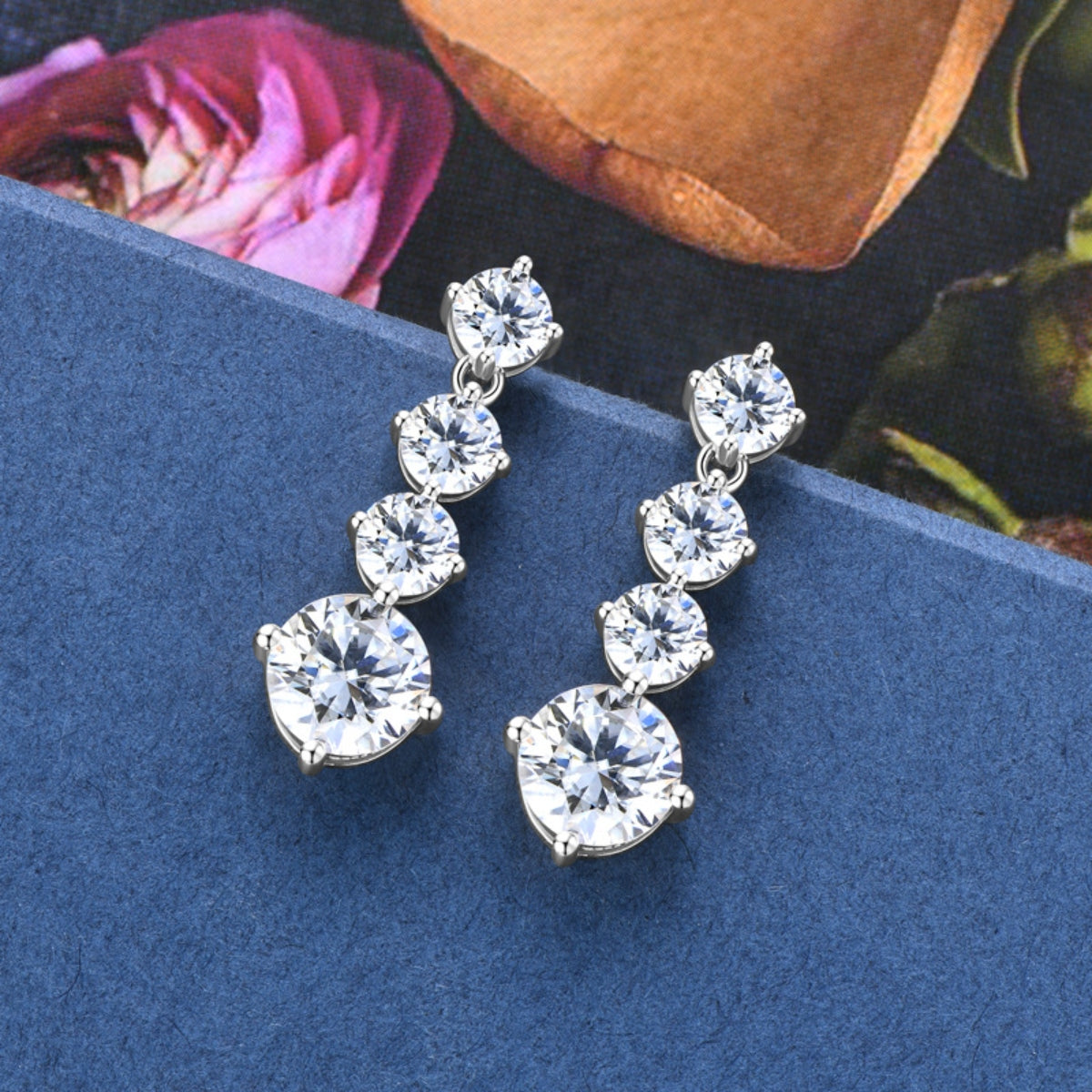 4 Carat Sparkala™ Pure Sterling Silver Earrings by Sparkala