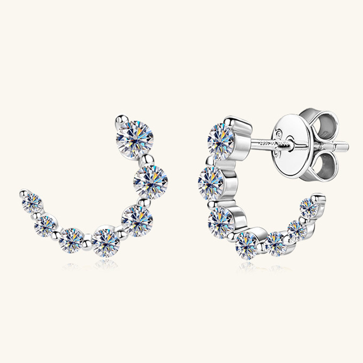 Pure Sterling Silver Inlaid Sparkala™ Stud Earrings by Sparkala