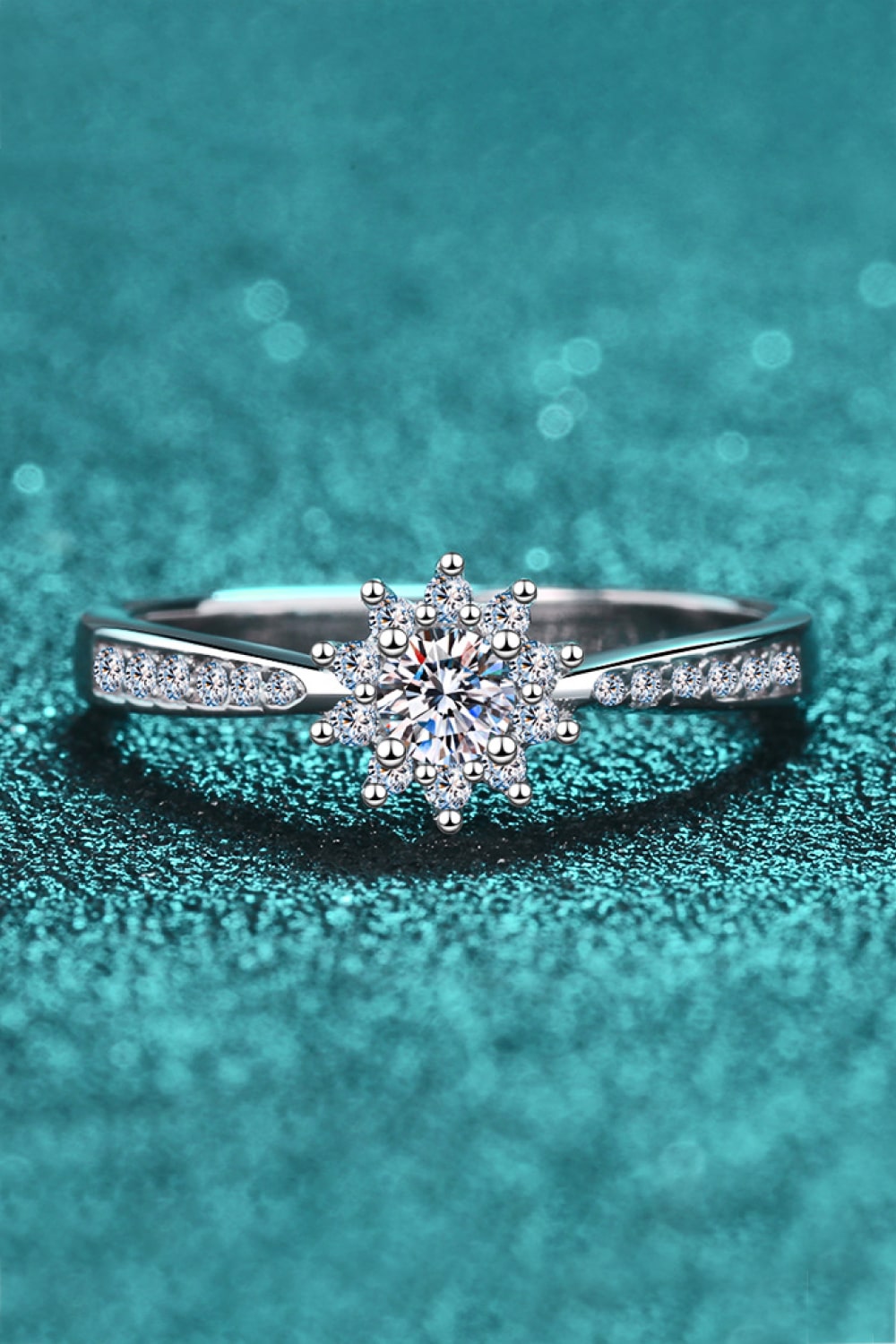 Sparkala™ Rhodium-Plated Snowflake Ring by Sparkala