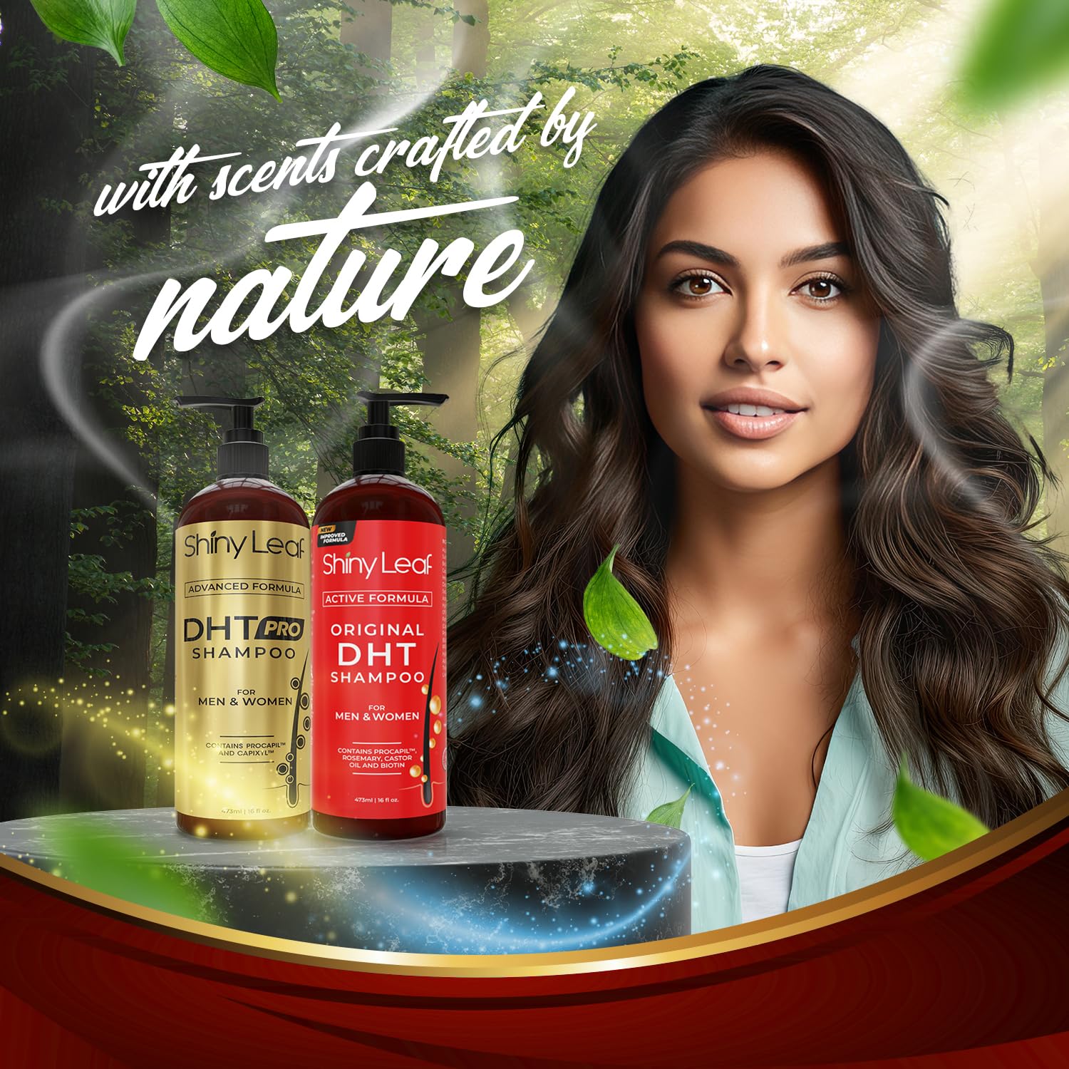 DHT Pro Shampoo and DHT Original Shampoo Bundle by Shiny Leaf
