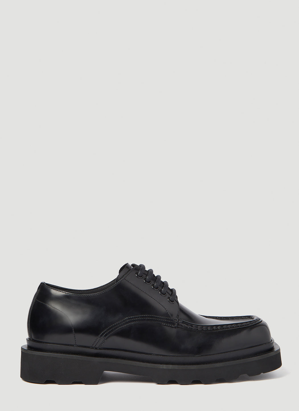 Dolce & Gabbana Men Brushed Leather Derby Shoes by Luosophy