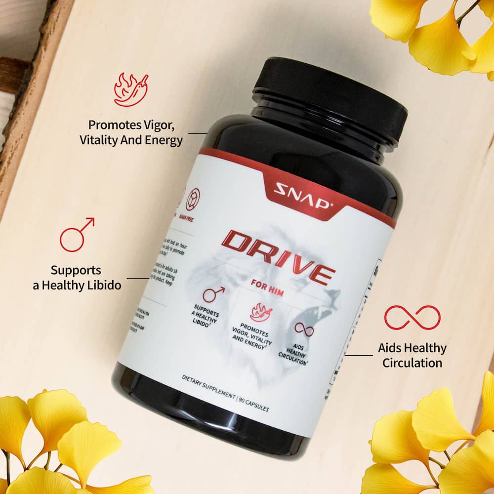 Male Drive Stack + Free E-Book by Snap Supplements