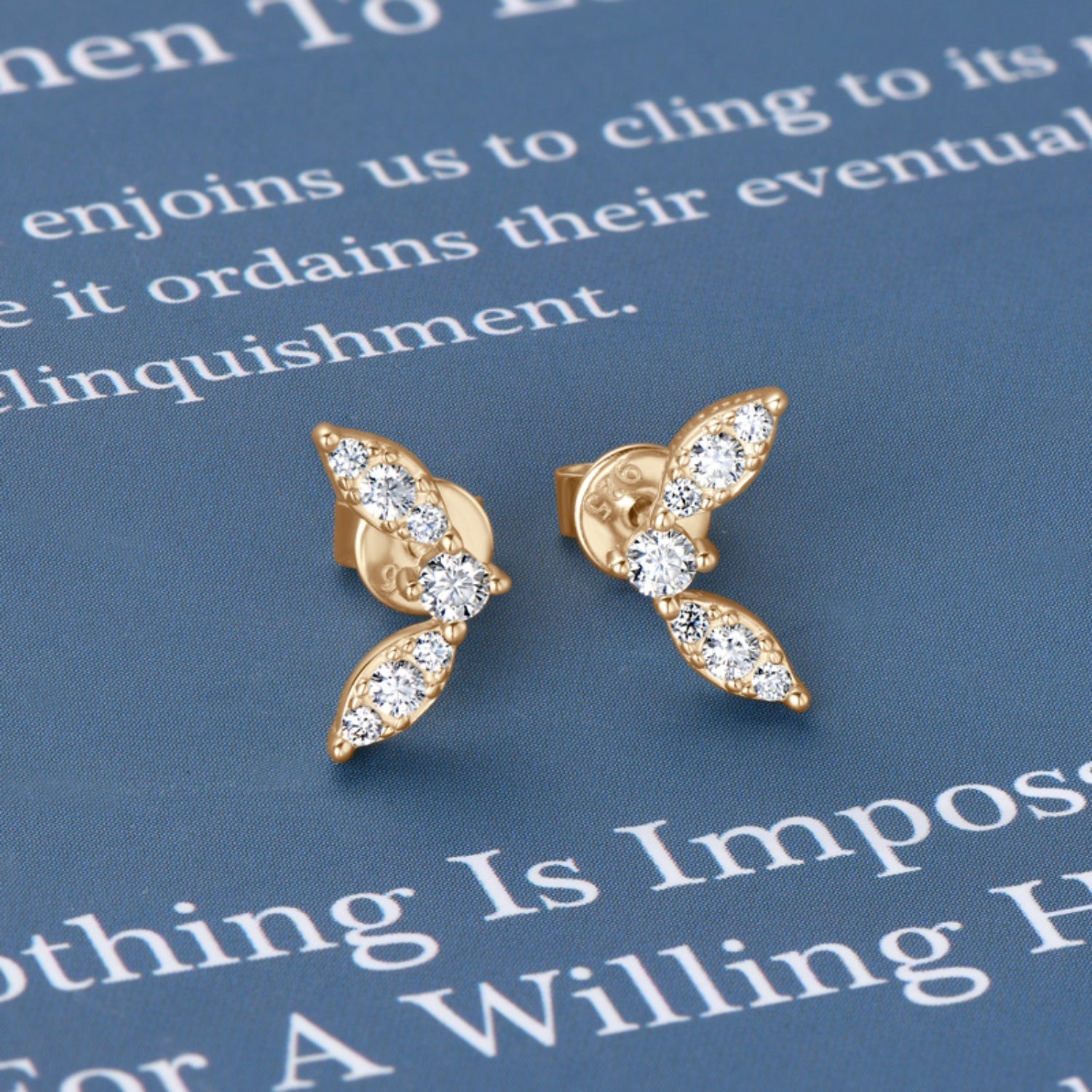 Sparkala™ Platinum-Plated Pure Sterling Silver Stud Earrings by Sparkala