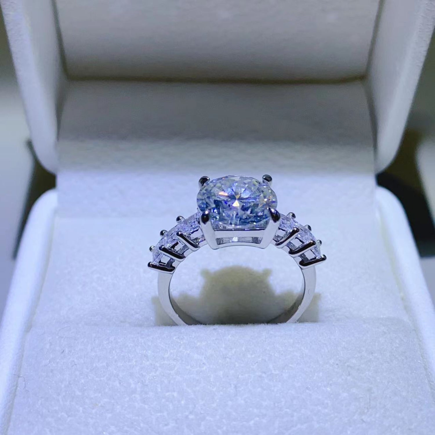 3 Carat Brilliant Round Cut Sparkala™ Pure Sterling Silver Ring by Sparkala