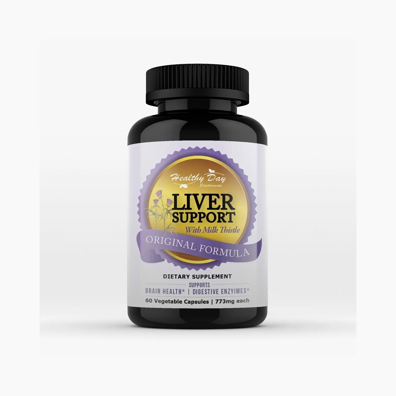 Liver Support with Milk Thistle — Herbal Wellness Supplement by Healthy Day Supplements