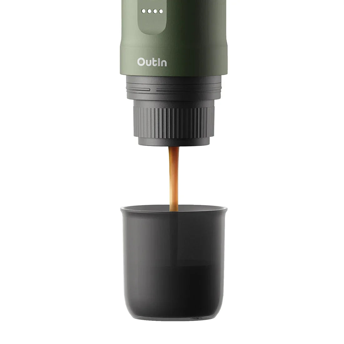 Nano Portable Espresso Machine (Forest Green) by OutIn