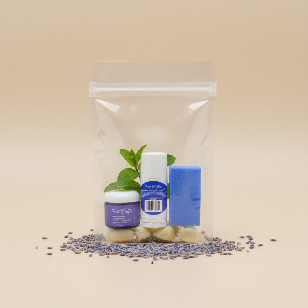 Foot Butter Travel Set – Mini Moisturizers & Pumice Scrub by Foot Butter by Dr Ron