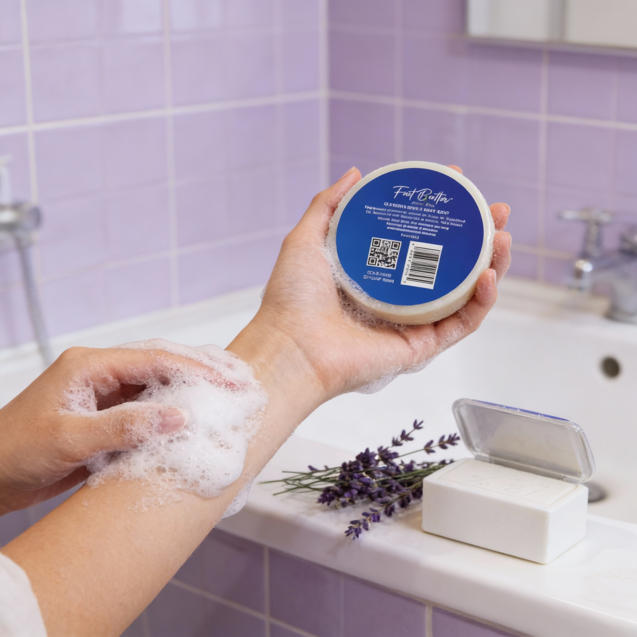 Lavender Glycerin Bath & Body Soap – Hydrating, Gentle, Moisturizing Cleanser by Foot Butter by Dr Ron