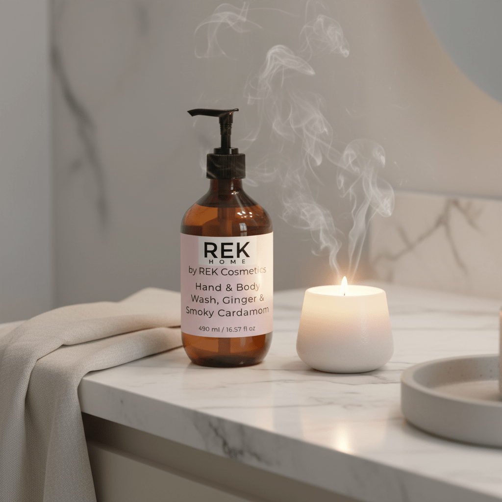 Ginger & Smoky Cardamom Hand & Body Wash by REK Cosmetics