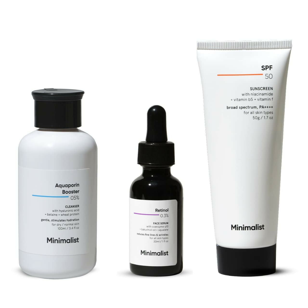 Minimalist Anti-Aging Skincare Kit, Routine Kit For Women & Men by Dista