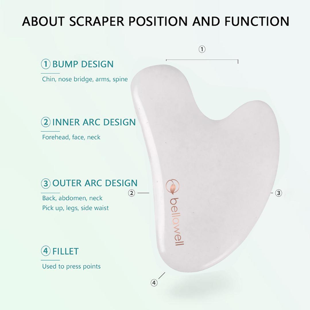 Gua-sha White Jade by Bellawell Health