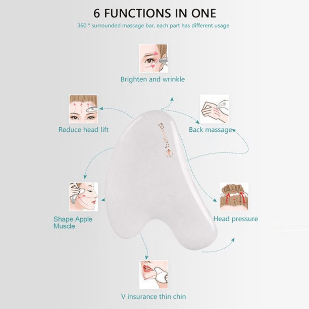 Gua-sha White Jade by Bellawell Health