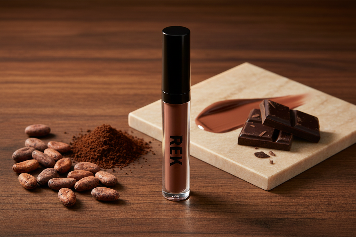 Haute Cocoa Deep Cocoa Brown Matte Liquid Lipstick by REK Cosmetics