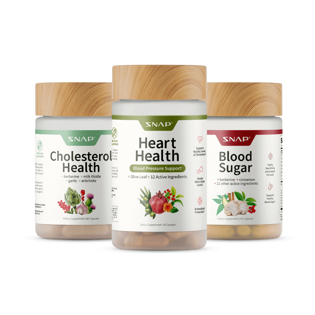 Heart Health, Blood Sugar & Cholesterol Health Bundle by Snap Supplements