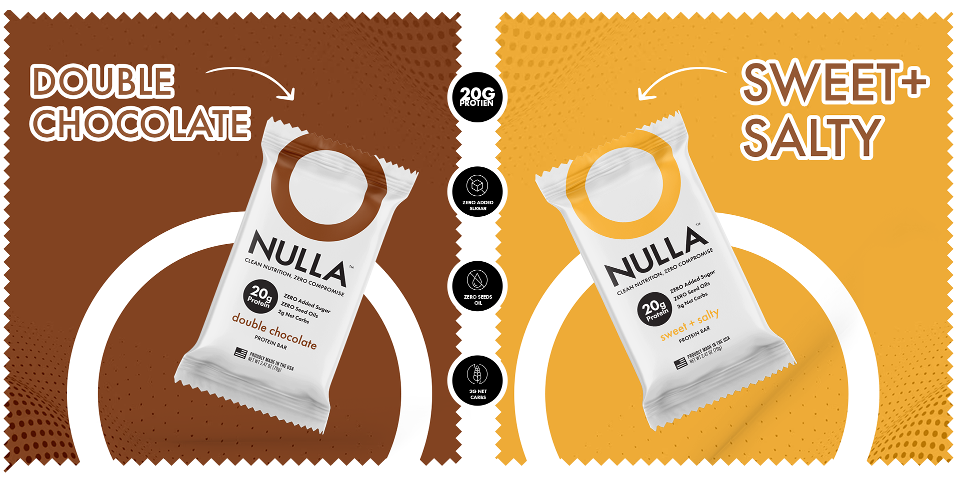 CleanForm Nutrition Nulla Protein Bar - 2 Flavors - Box of 12 by CleanForm Nutrition