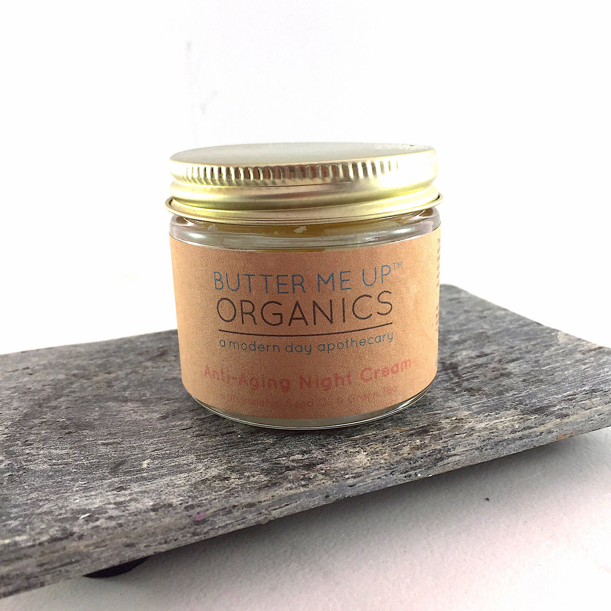 Anti Aging Night Cream Face Moisturizer Organic Green Tea by Butter Me Up Organics