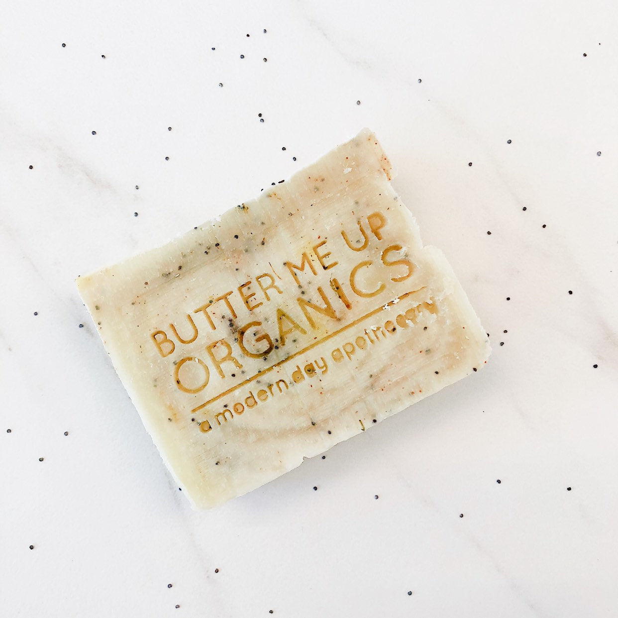 Lemon Poppyseed / VEGAN soap / PALM FREE / Exfoliating Soap / Scrub Soap by Butter Me Up Organics