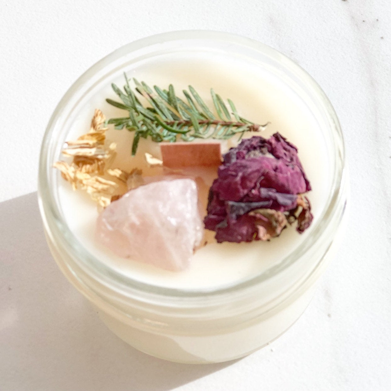 Fertility candle / crystal candle / abundance candle / butter me up organics / intention candle by Butter Me Up Organics