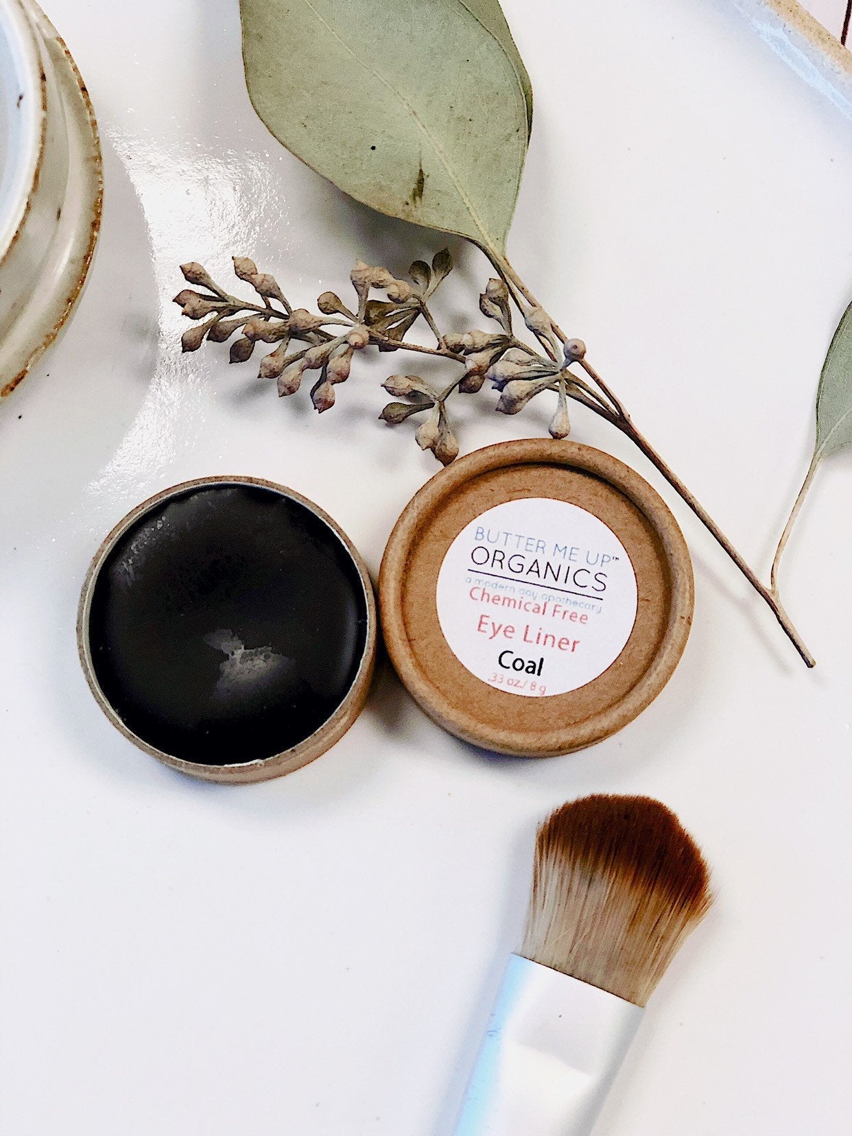 Organic Eyeliner / Organic Eye Makeup / Eye Coal / Butter Me Up Organics by Butter Me Up Organics