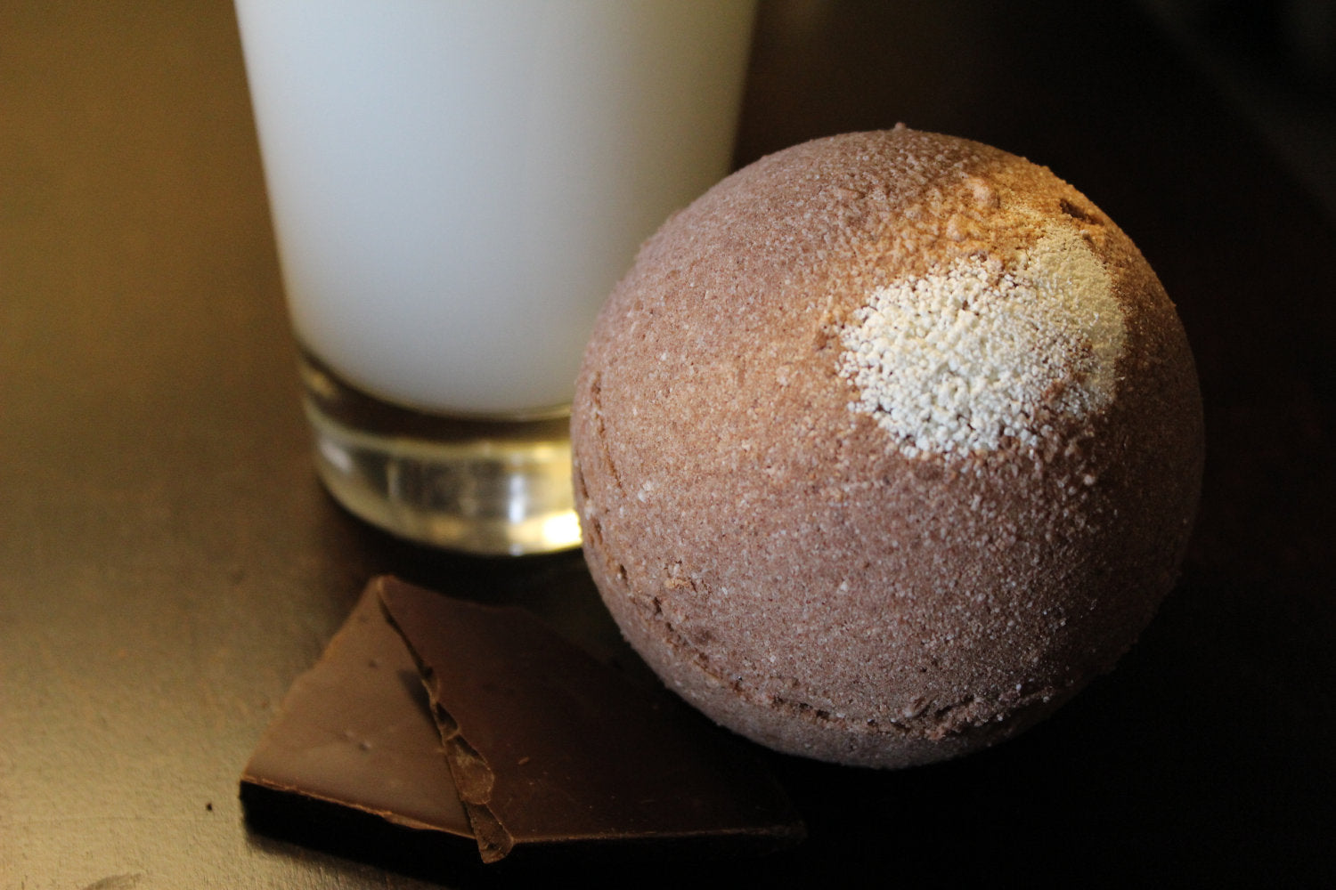 Chocolate Milk Bath Bomb with Toy by Butter Me Up Organics