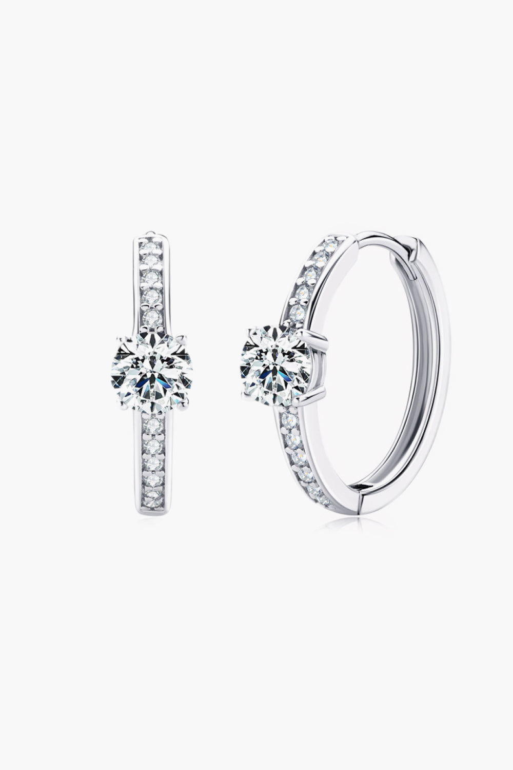 Carry Your Love 1 Carat Sparkala™ Platinum-Plated Earrings by Sparkala